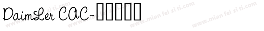 DaimLer CAC字体转换